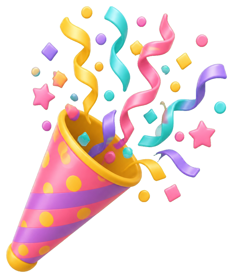 Preview for Confetti Popper Sticker