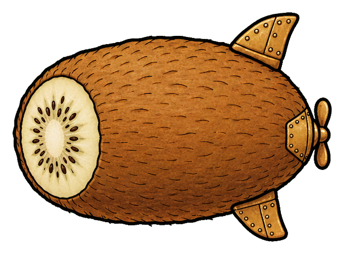 Preview for Kiwi Zeppelin Sticker Graphic