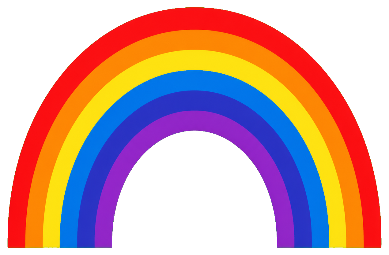 Preview for Classic Arc Rainbow Sticker