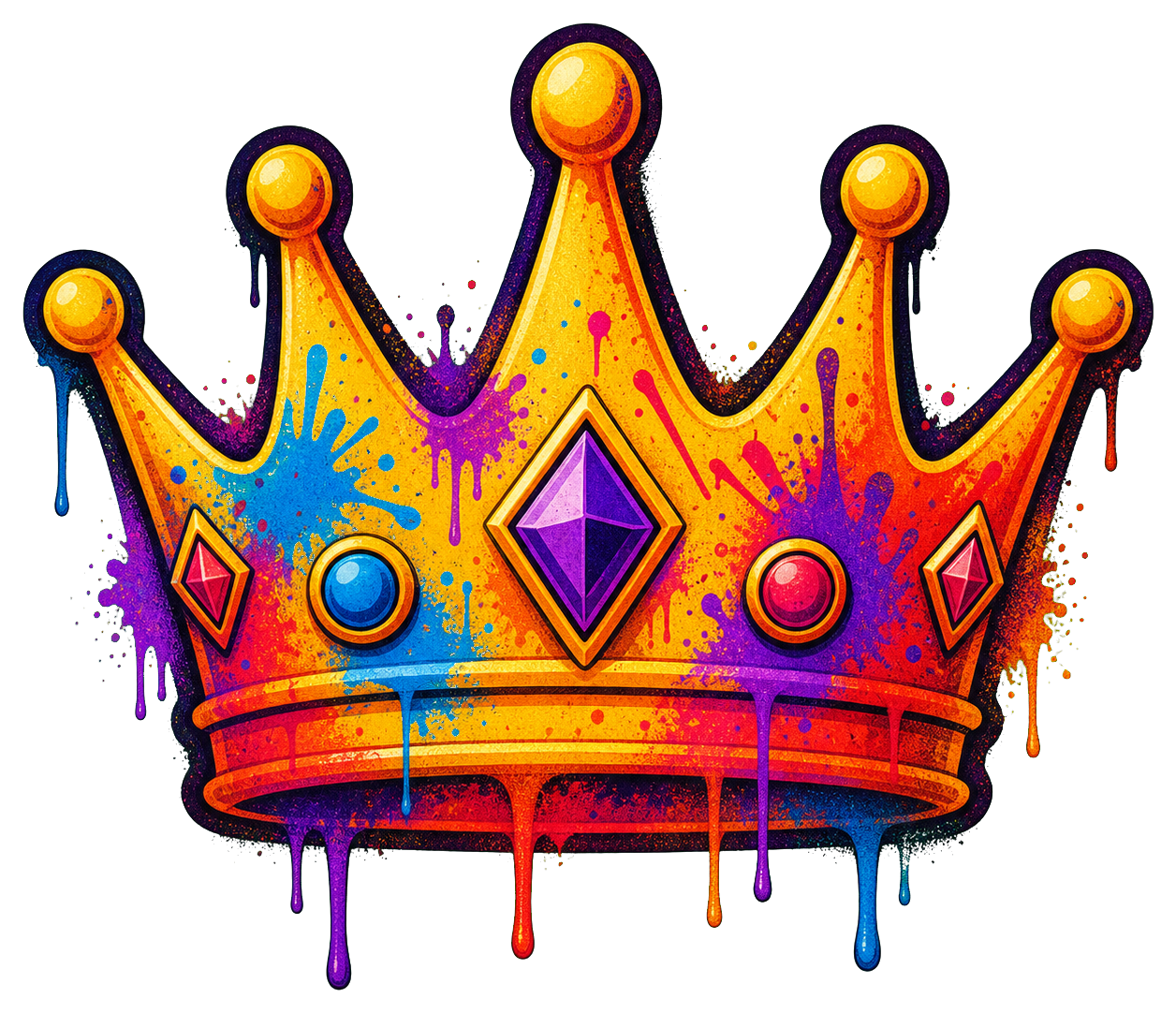 Preview for Graffiti Crown Sticker