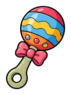 Preview for Baby Rattle Sticker Graphic