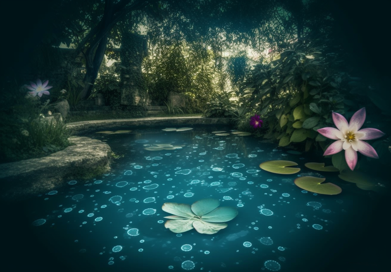 Preview for Serene-pond-landscape-ai-images-background-f3cf1