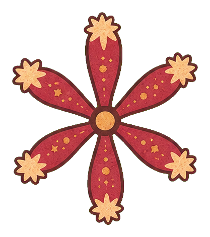 Preview for Cranberry New Year Firework Burst Sticker
