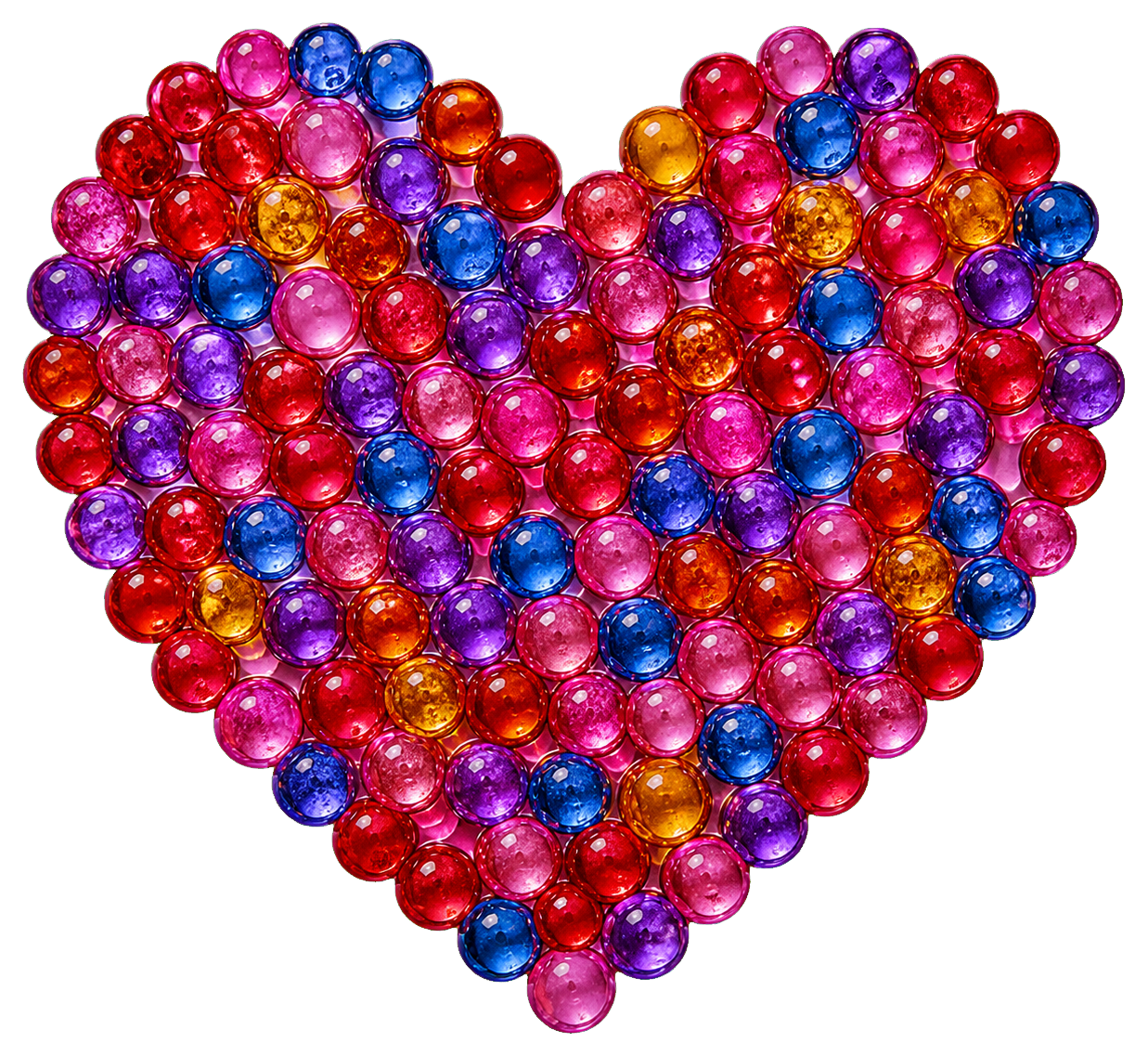 Preview for Glass Bead Heart Sticker