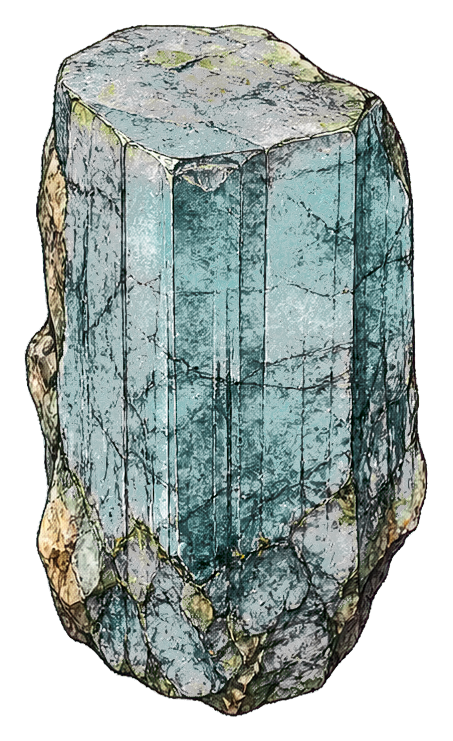 Preview for Emerald Rough Crystal Sticker