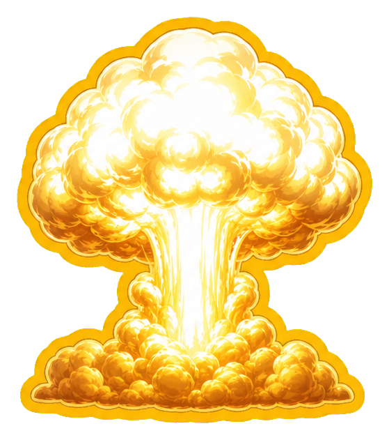 Preview for White Gold Mushroom Blast Sticker