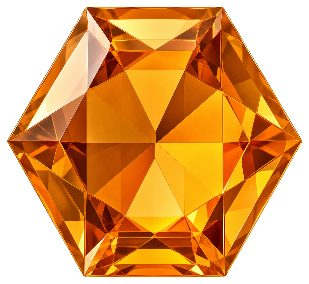 Preview for Topaz Hexagon Gem Sticker