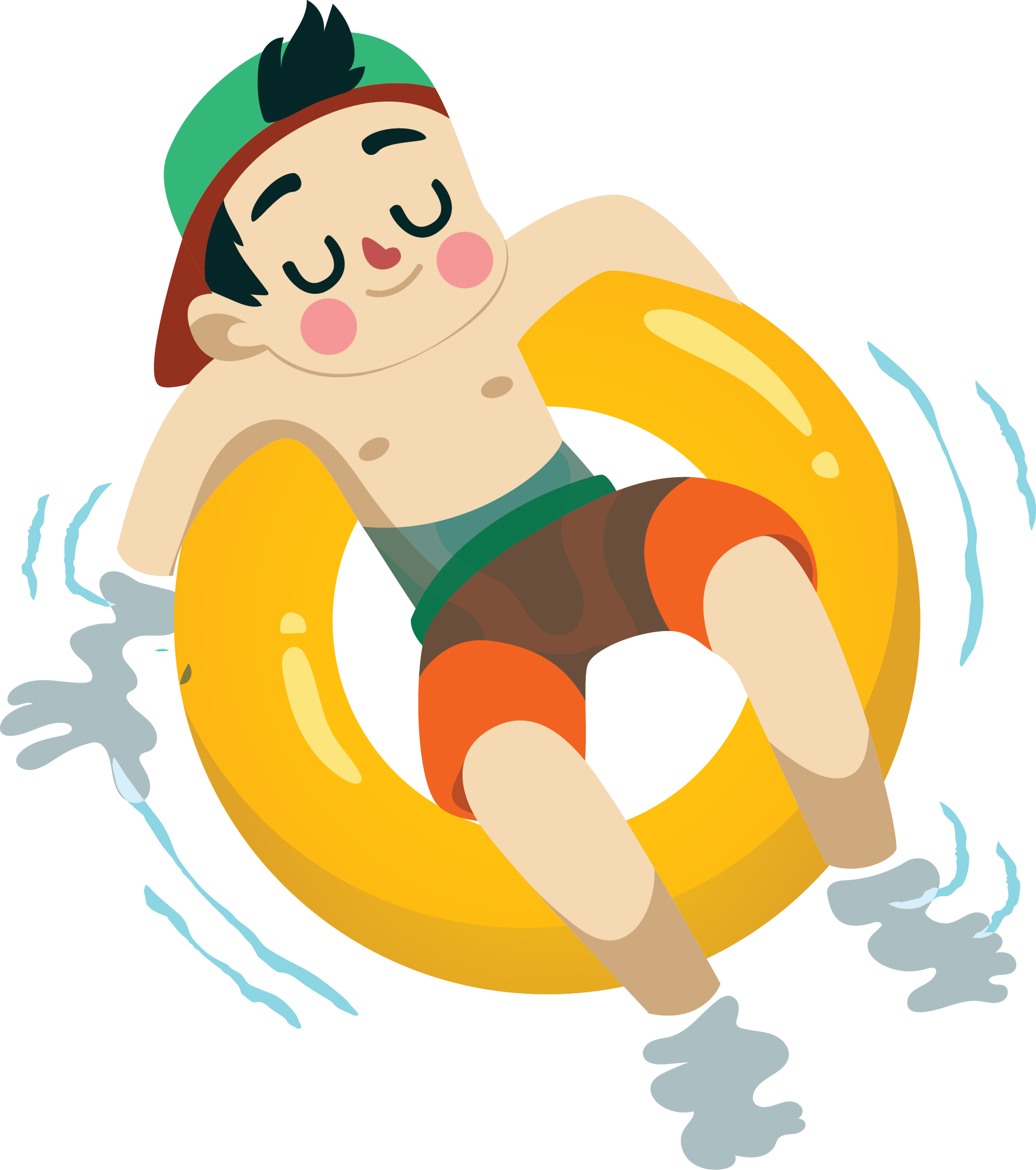 Preview for Summer-relaxation-cartoon-sticker-80436