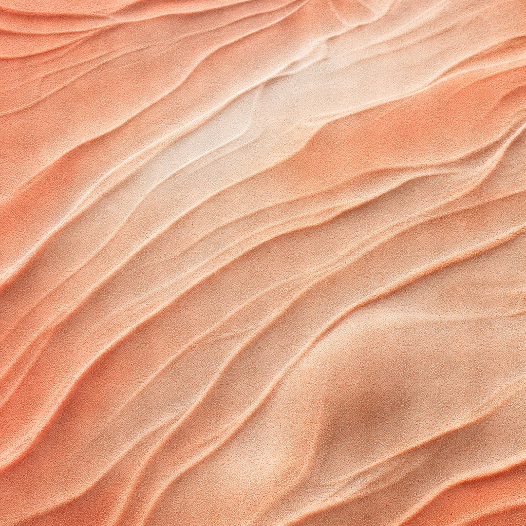 Wavy coral sand texture with soft granular ridges