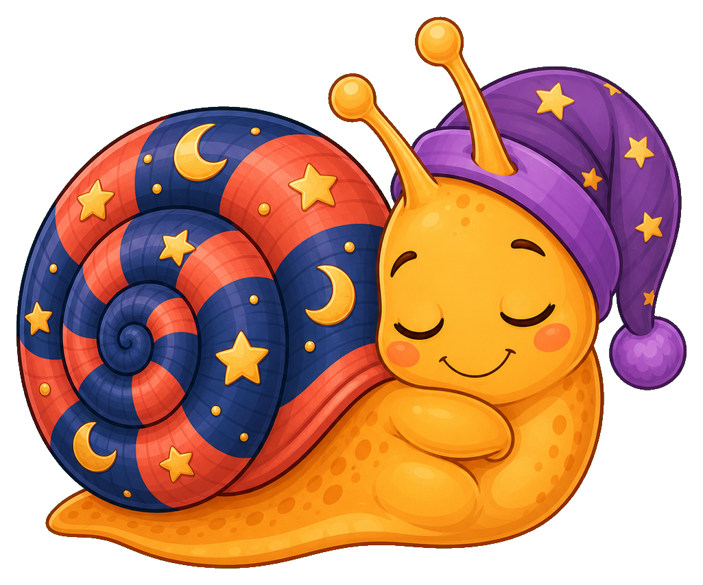 Preview for Sleepy Moon Snail Sticker