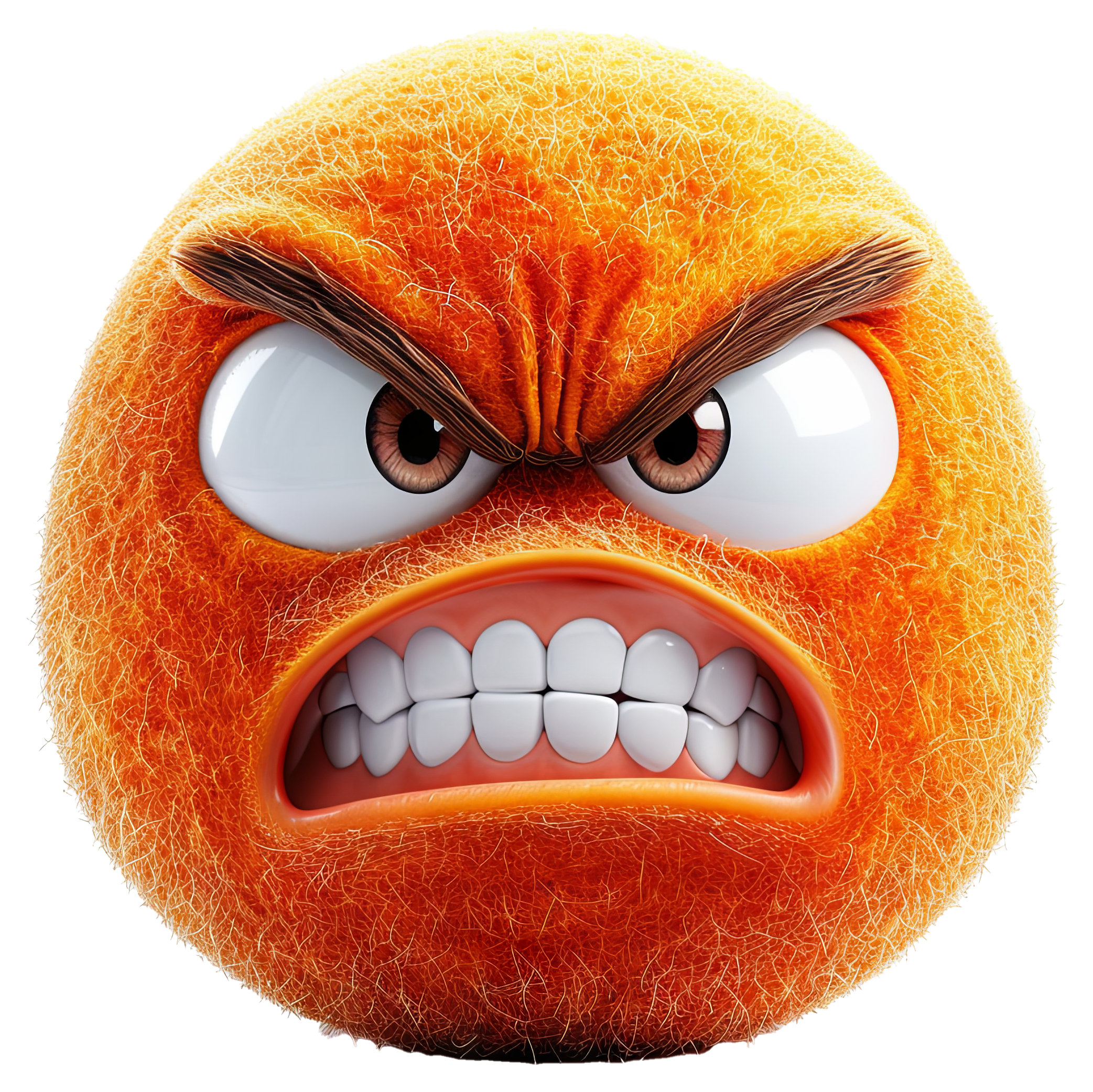 Preview for Angry-orange-emoji-face-3d-emoji-sticker-0fcdb