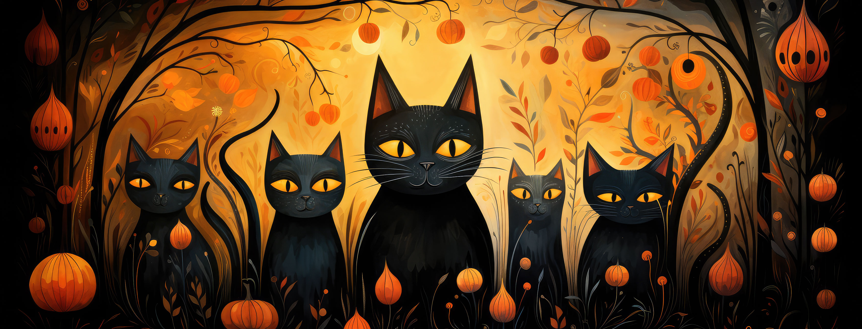 Preview for Halloween-black-cats-illustration-halloween-cover-background-c4dcd