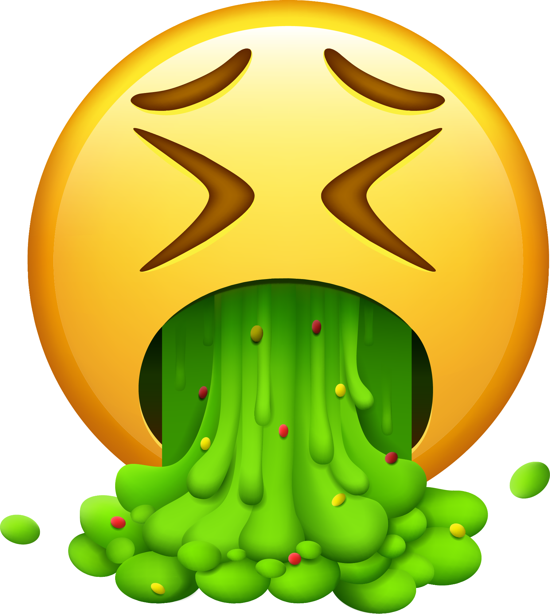 Preview for Vomiting-emoji-visual-representation-emoji-classic-sticker-28477