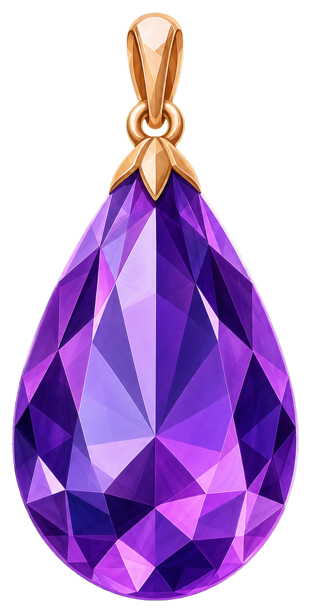 Preview for Faceted Drop Charm Sticker