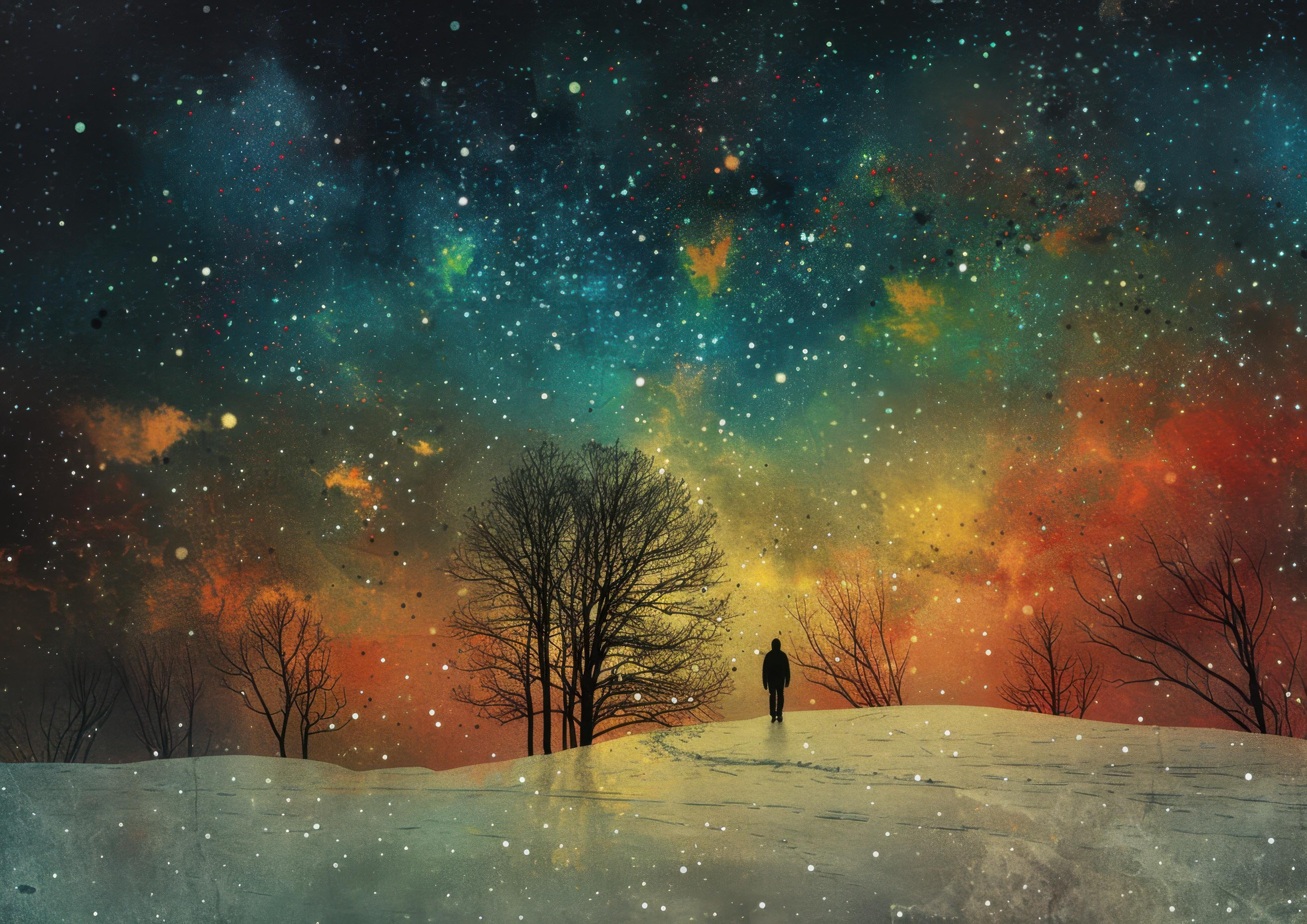 Preview for Winter-night-sky-walk-astrophotography-photo-background-95954