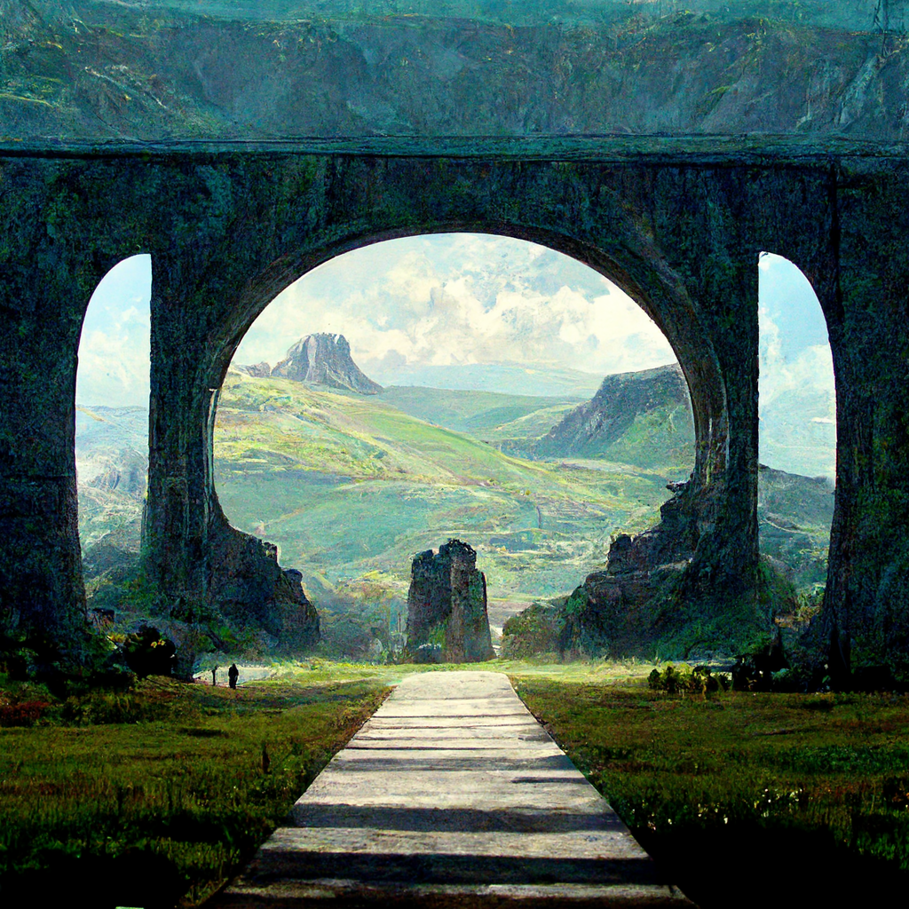 Preview for Serene-landscape-archway-ai-images-background-7afba