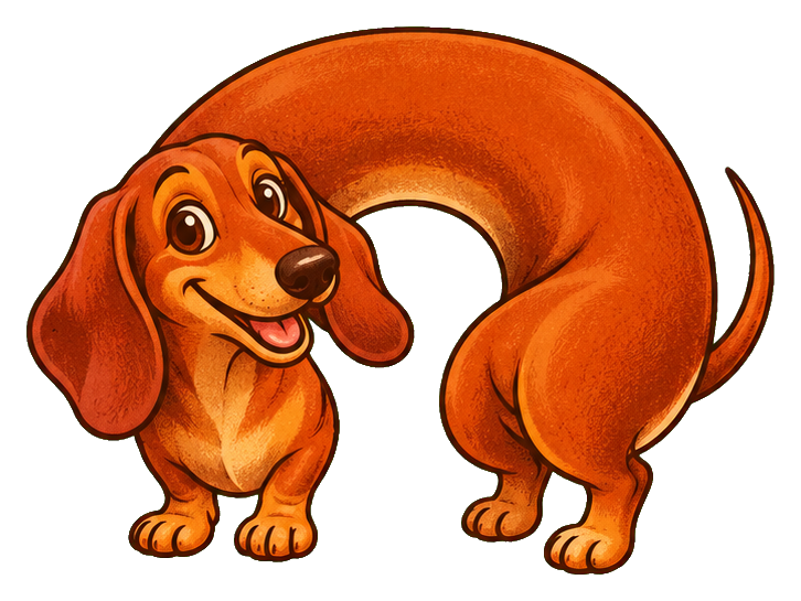 Preview for Groovy Dachshund Extra Long