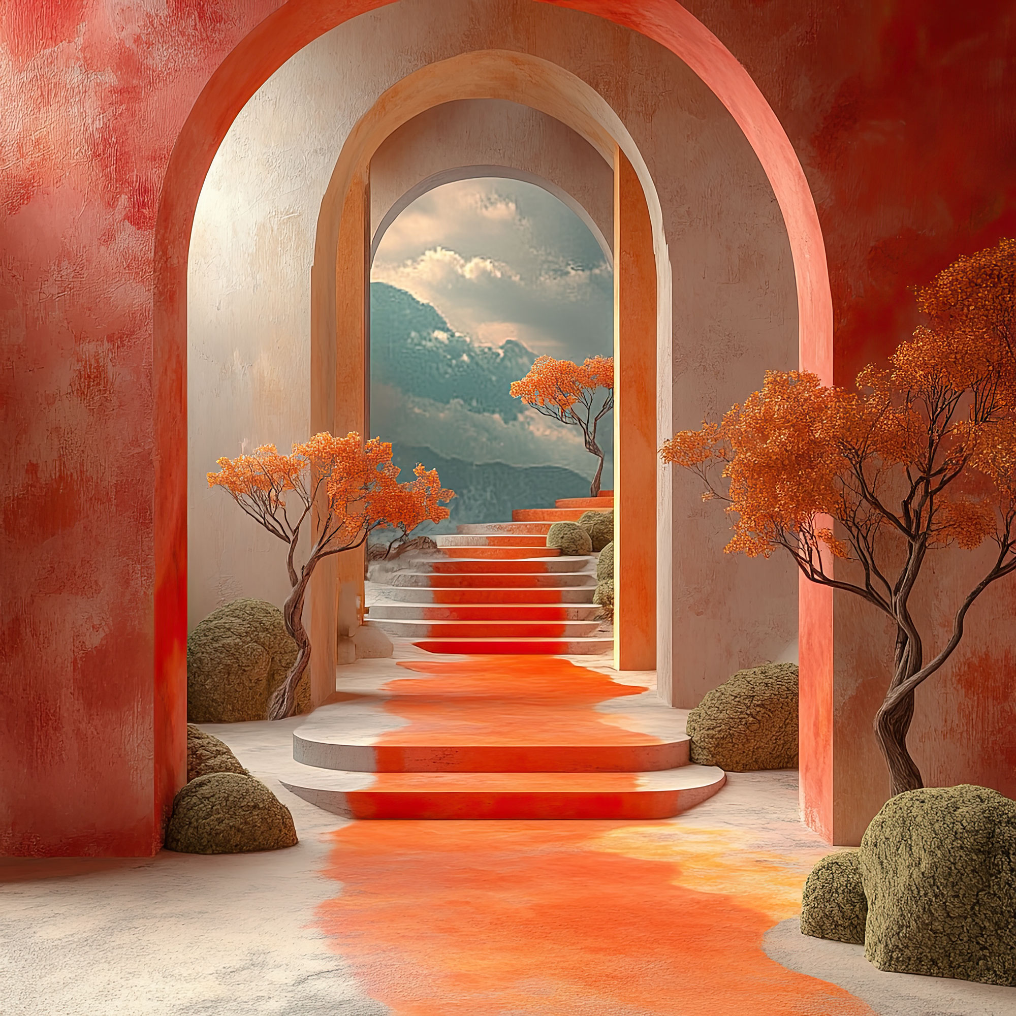 Preview for Serene-archway-landscape-whimsical-backdrop-background-0149b