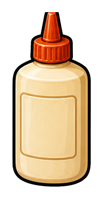Preview for Blank Wood Glue Bottle Sticker