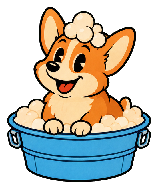 Preview for Vintage Corgi Bath Time