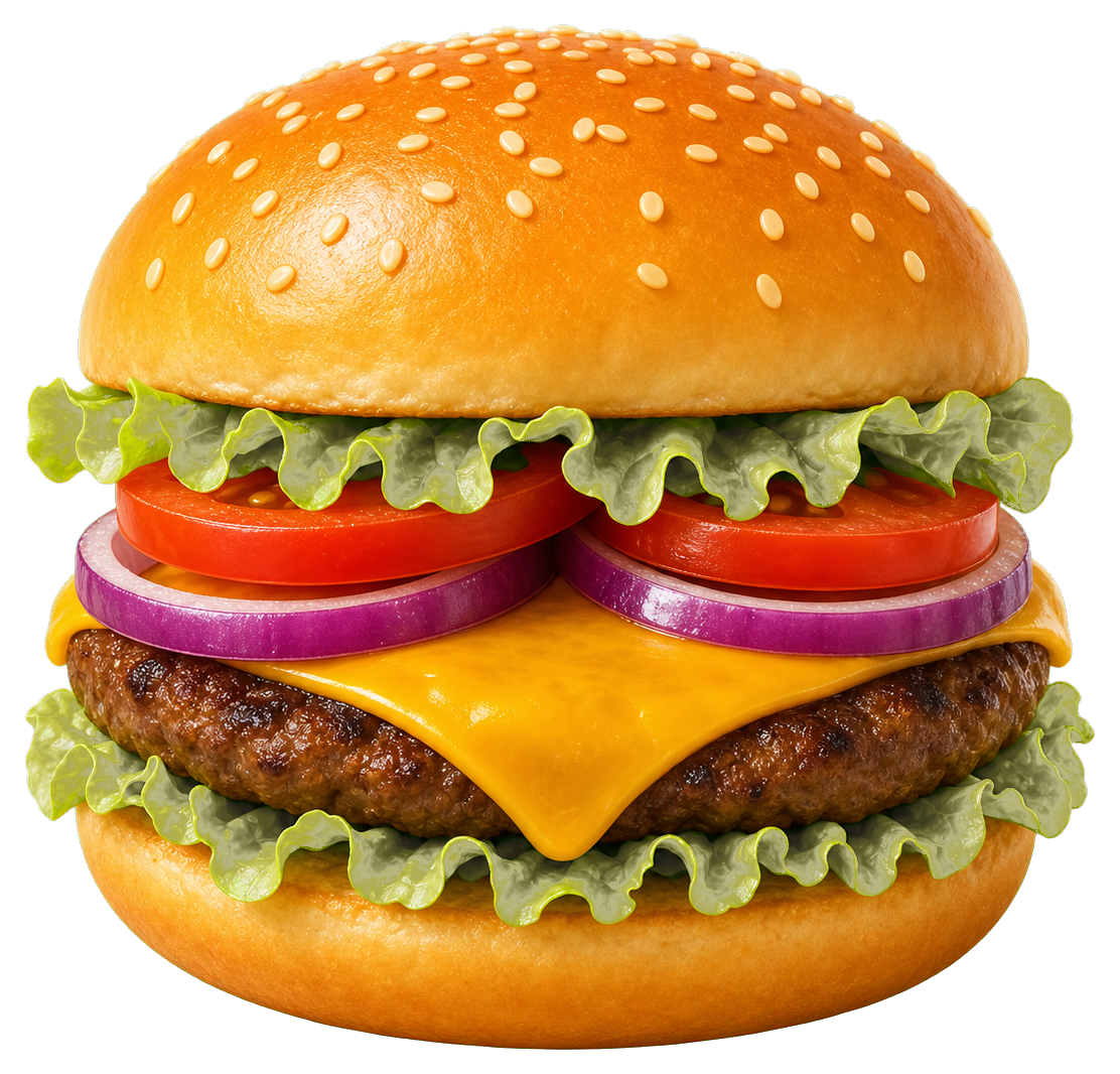 Preview for Burger Plain Sticker For Food Designs