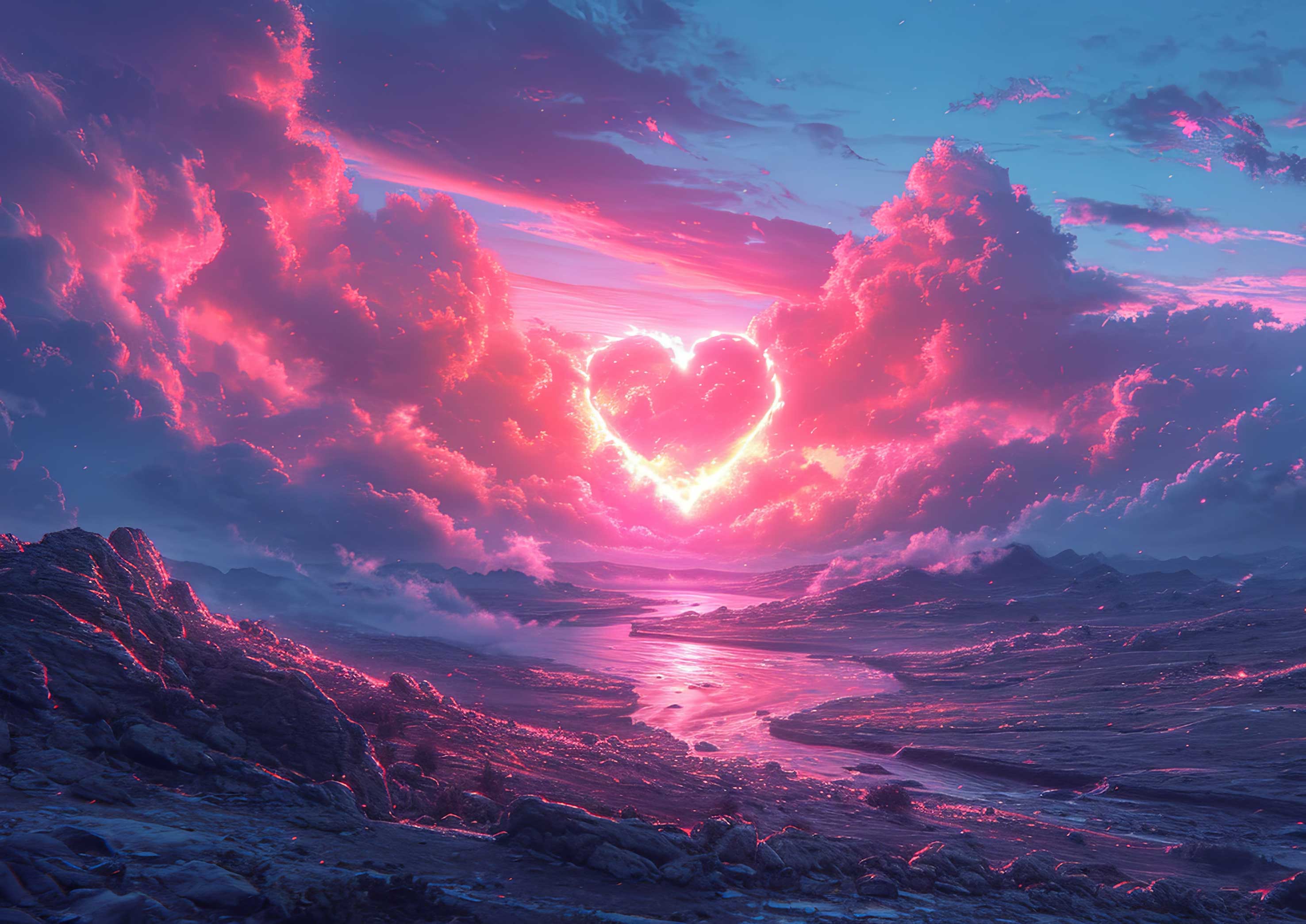 Preview for Heart-shaped-sunset-landscape-love-background-2cfd9