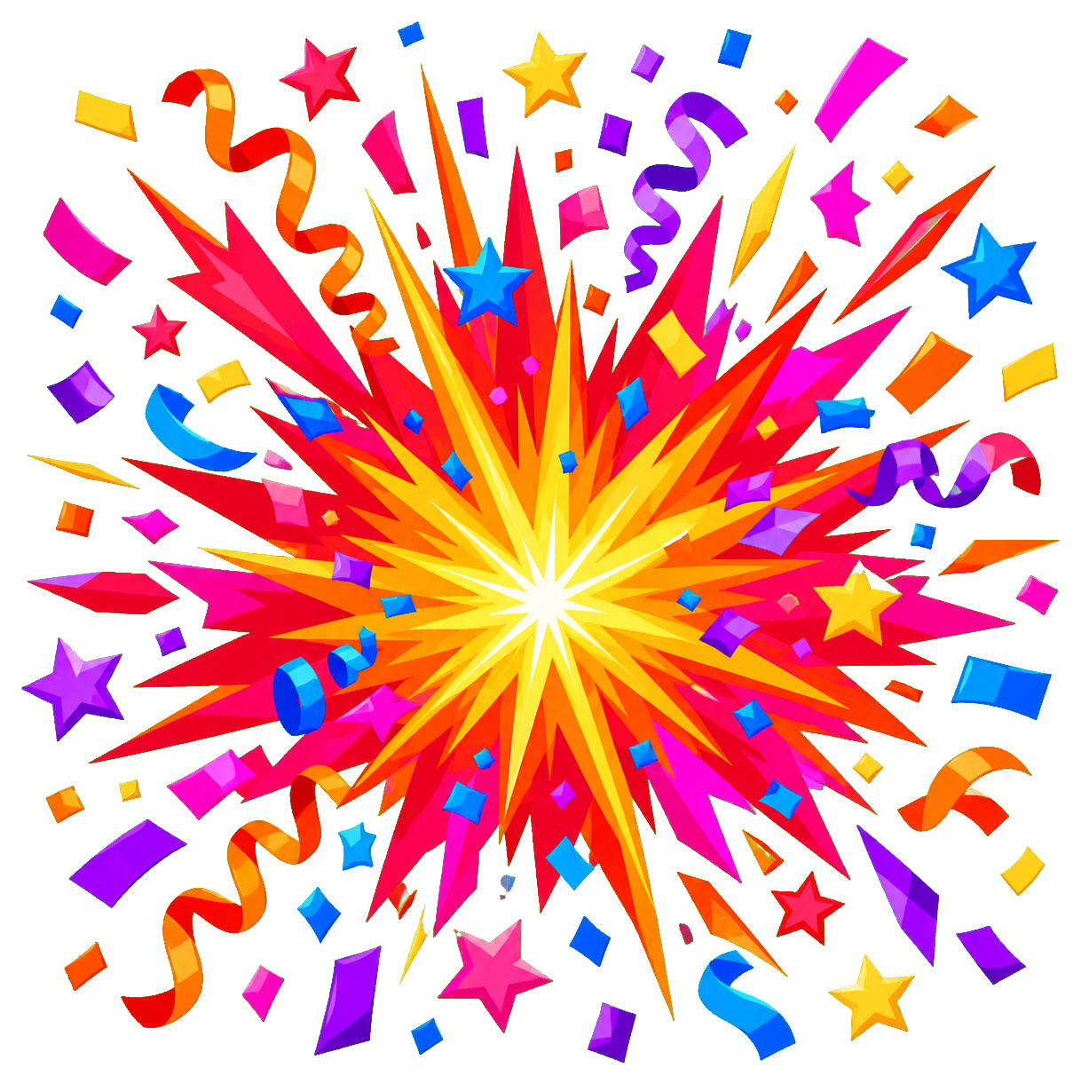 Preview for Confetti Blast Sticker Graphic