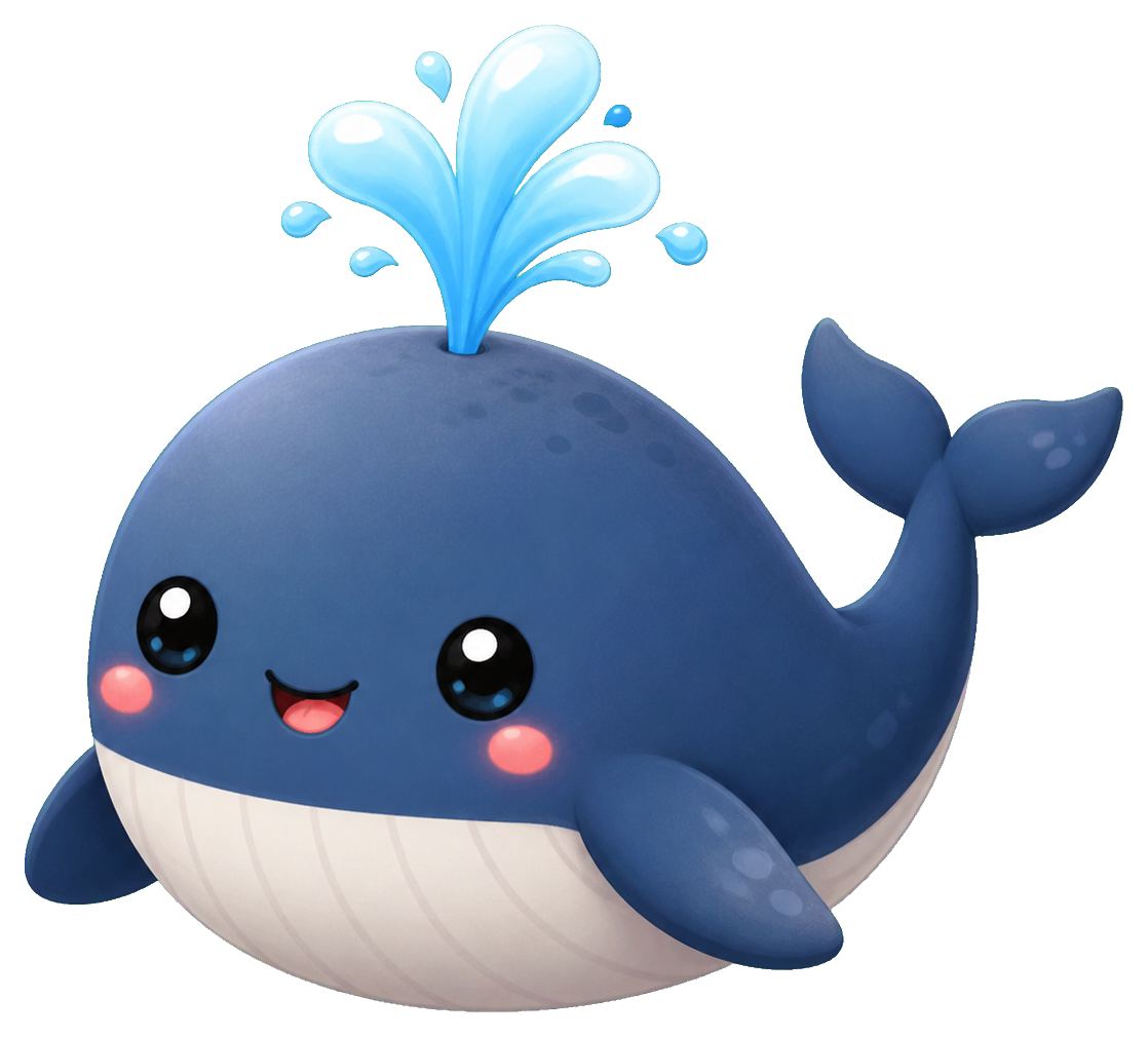 Preview for Cute Whale Spout Sticker