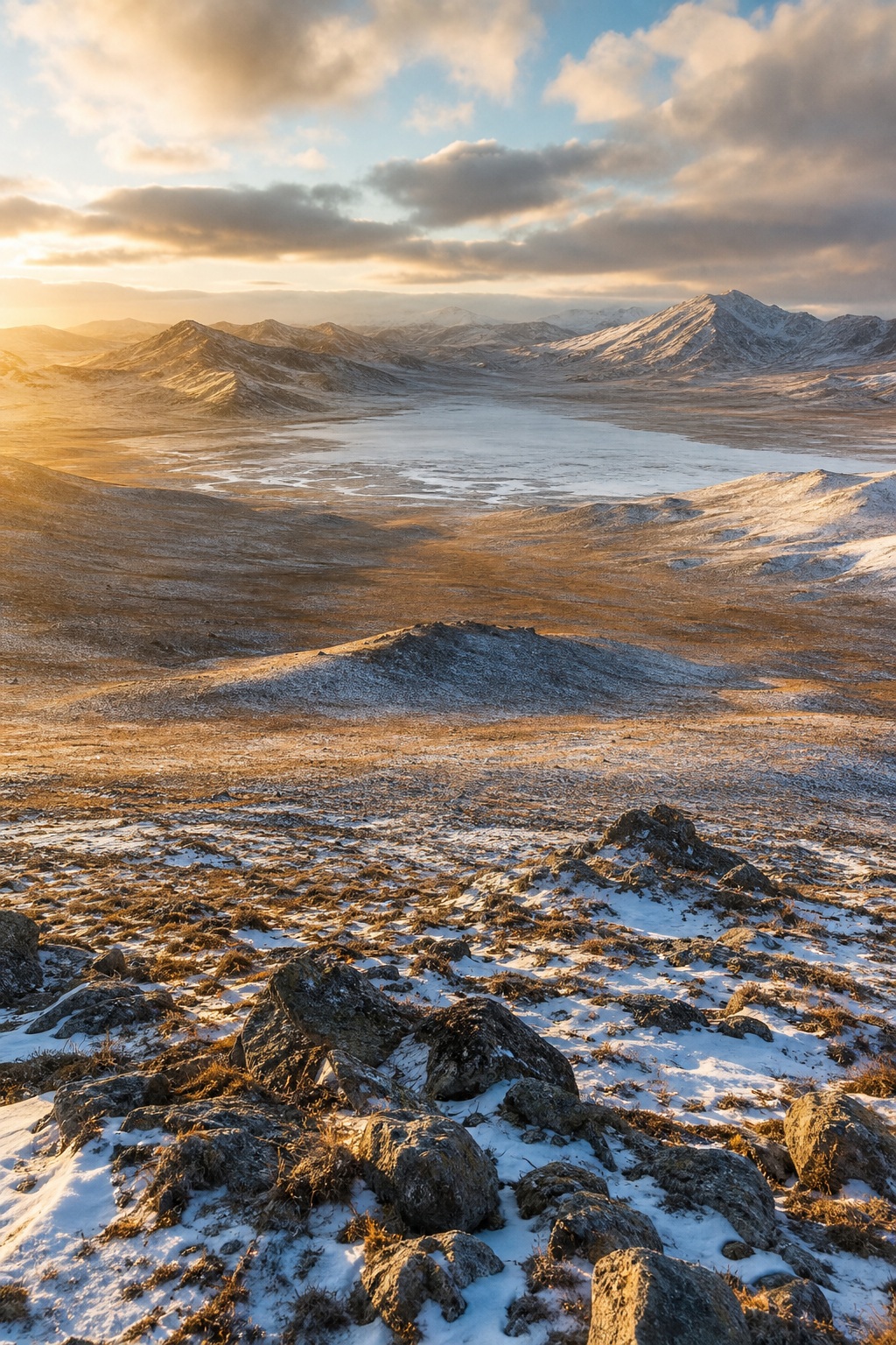 Preview for Winter Mountain Landscape Background