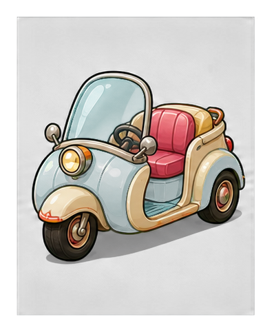 Preview for Retro Scooter Car Sticker