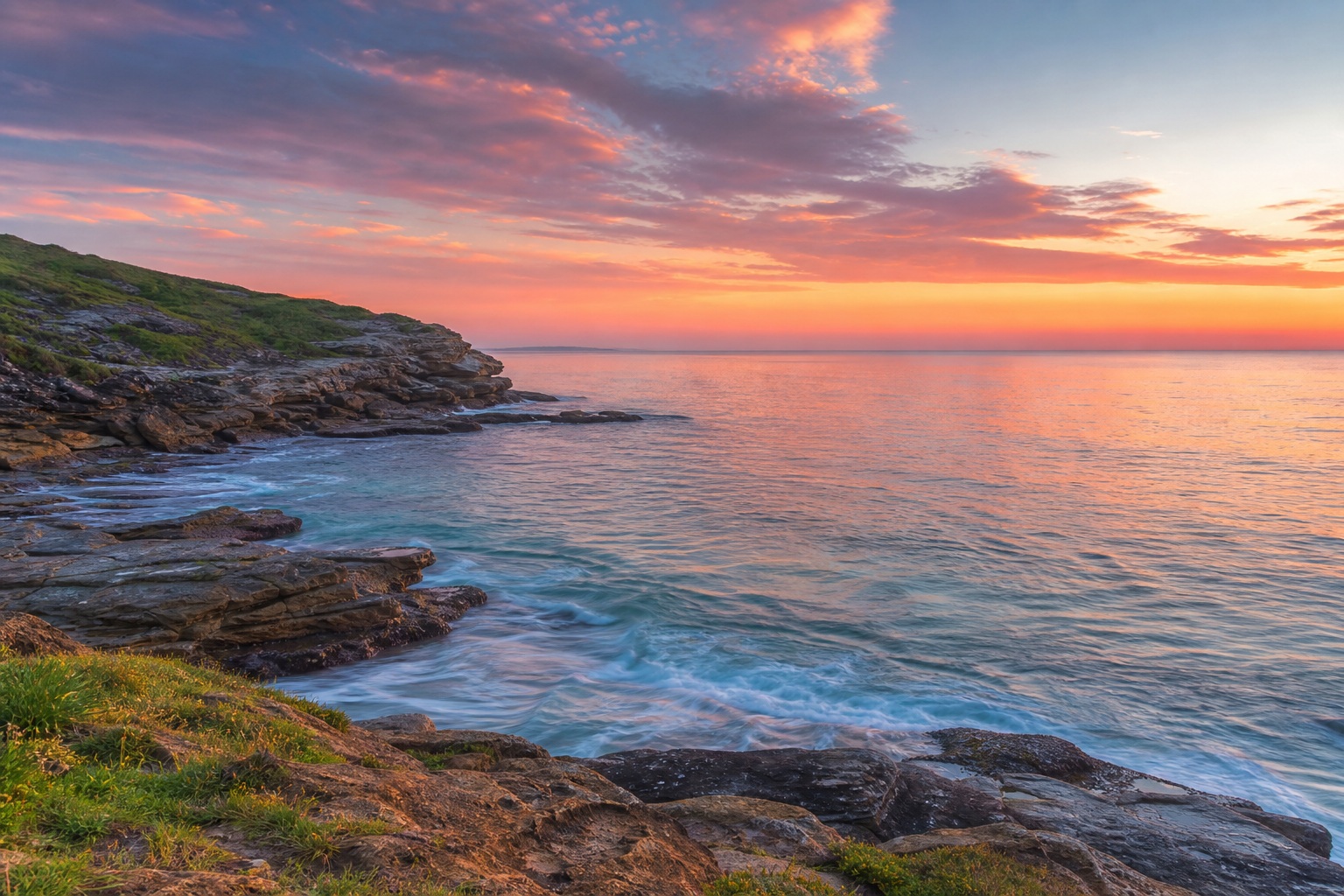 Preview for Coral Dawn Rocky Headland Background
