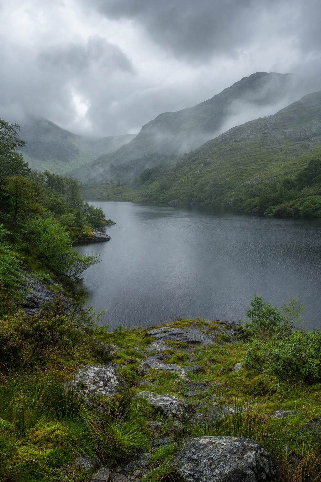 Preview for Misty Lake Valley Background