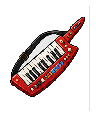 Preview for Keytar Sticker For Music Designs