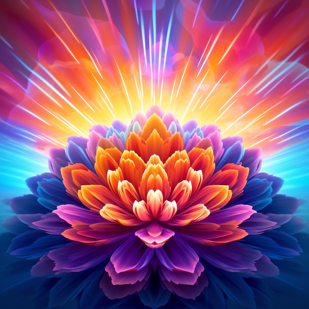 Preview for Neon Floral Flower Background