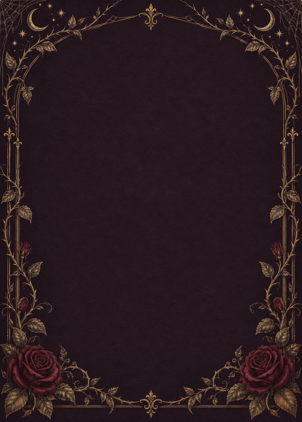 Preview for Moonlit Gothic Garden Stock Background