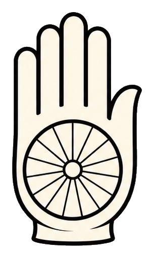 Preview for Ink Engraving Ahimsa Hand Sticker