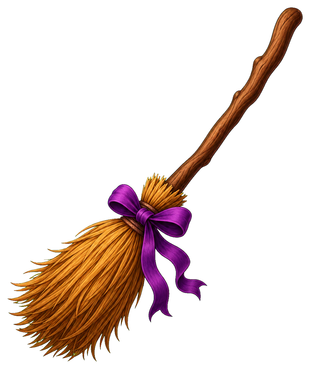 Preview for Broomstick Halloween Sticker Graphic