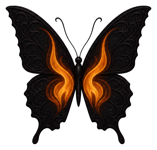 Preview for Candle Flame Butterfly Sticker