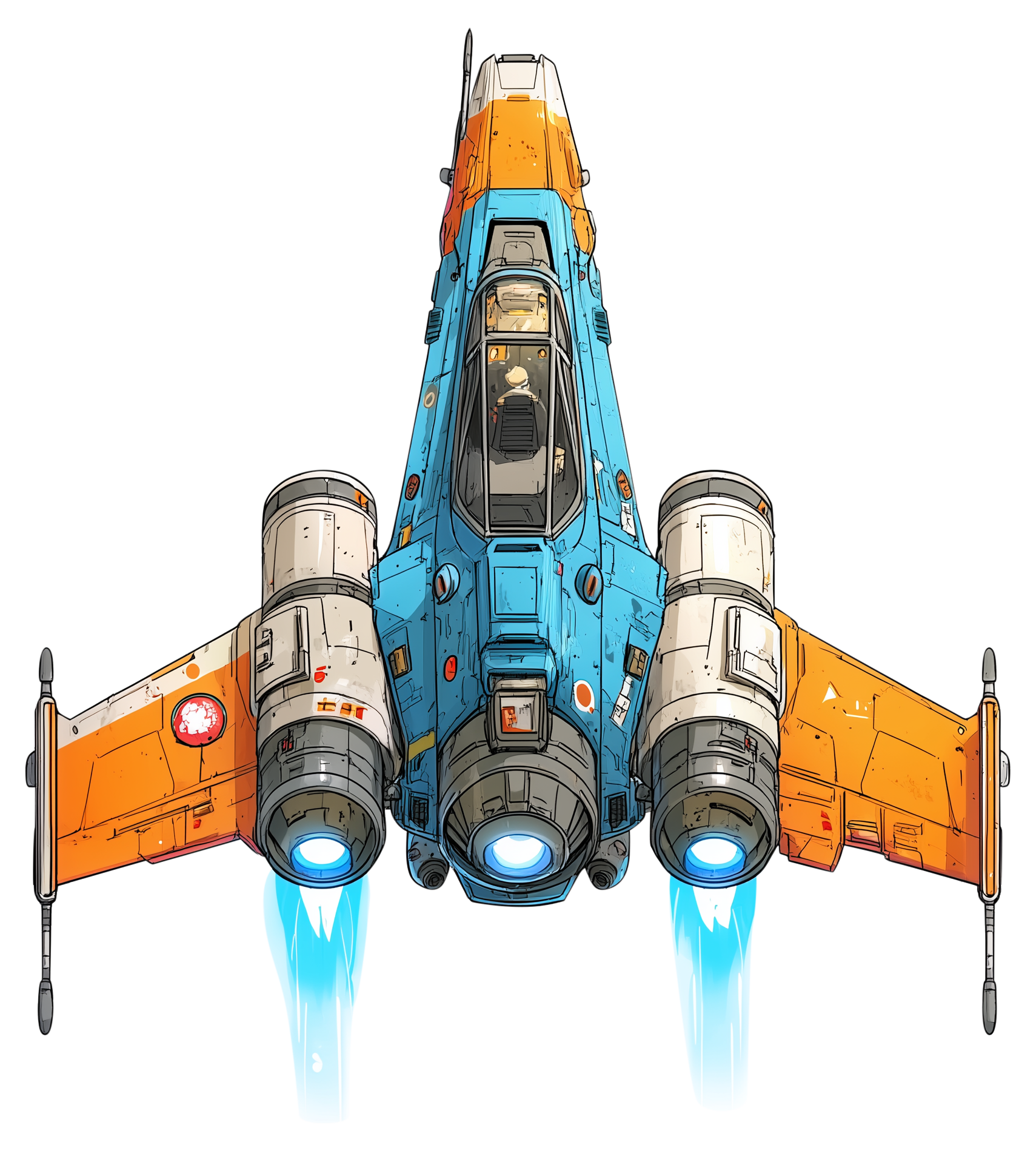 Preview for Star-wars-x-wing-fighter-spaceship-sticker-6dec9