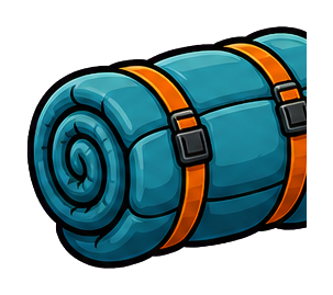 Preview for Rolled Sleeping Bag Sticker