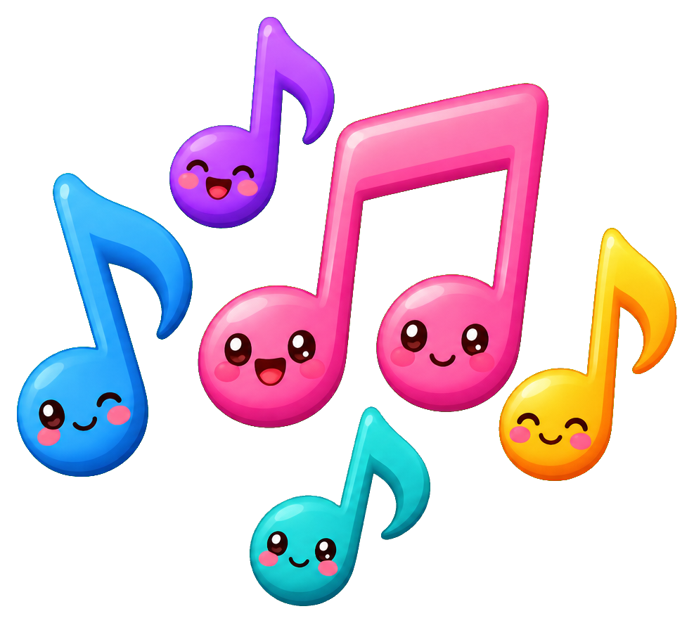 Preview for Colorful Music Notes Sticker