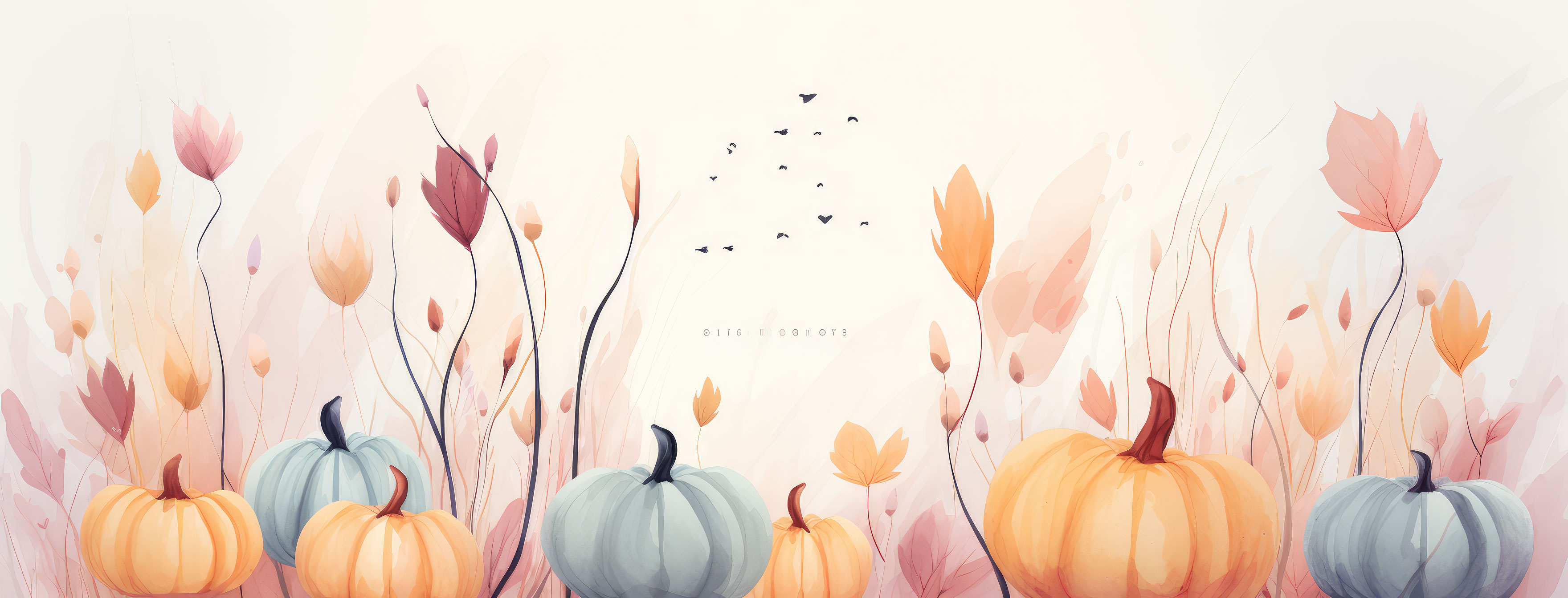 Preview for Autumn-pumpkins-leaves-halloween-cover-background-4c497