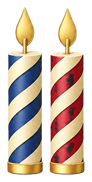 Preview for 40th Birthday Celebration Candle Pair Sticker