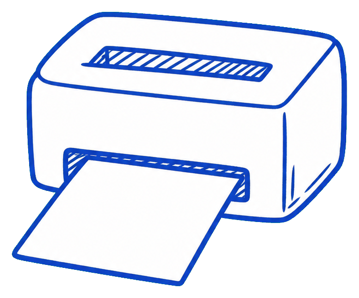 Preview for Office Printer Sticker Graphic