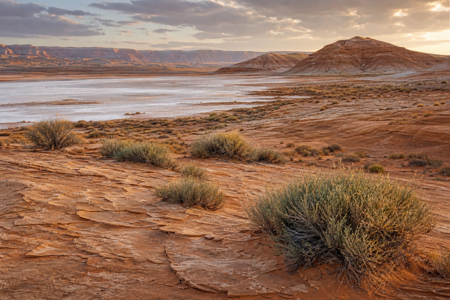 Preview for Desert Clay Landscape Background