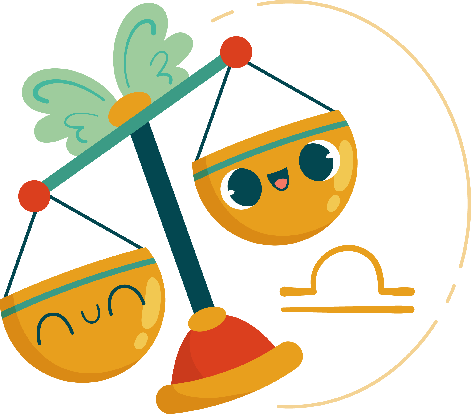 Preview for Balance-scale-illustration-template-zodiac-sticker-ad636