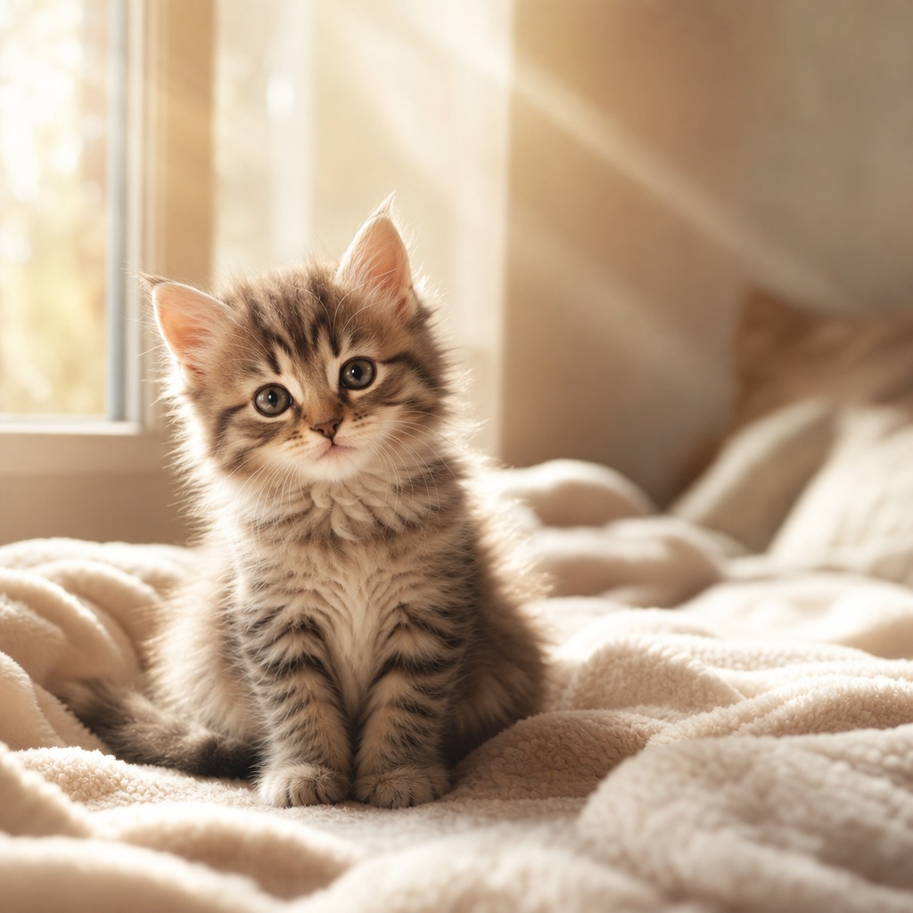 Preview for Cozy Kitten Window Light Background