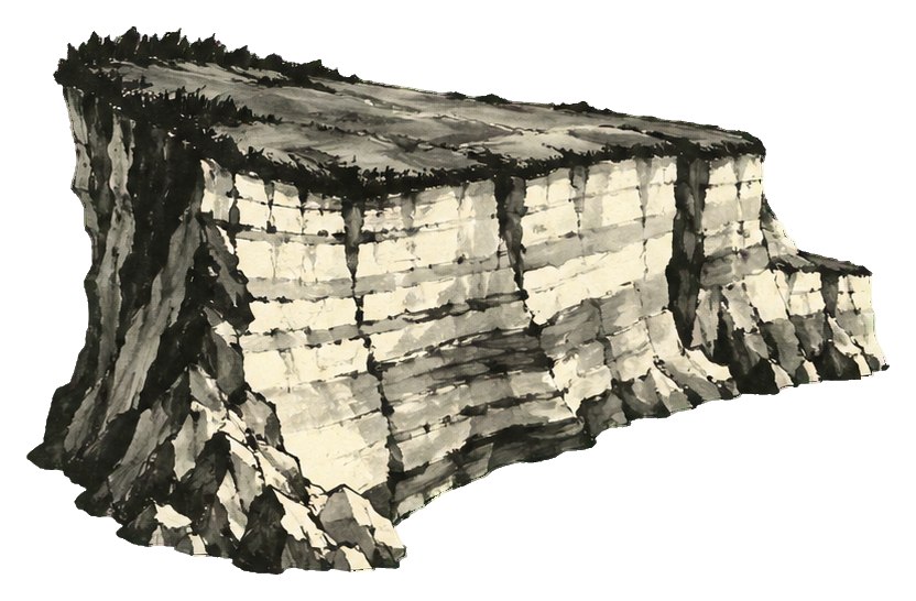 Preview for Ink Wash Mountains Coastal Cliff