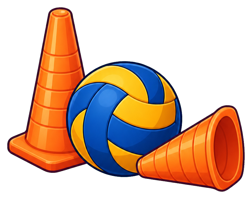 Preview for Volleyball Cones And Ball Sticker