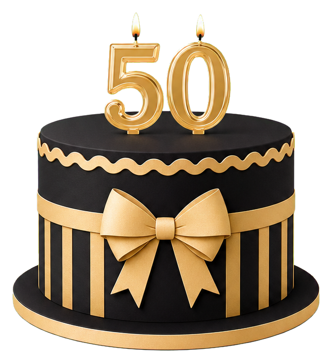 Preview for 50th Birthday Cake Sticker